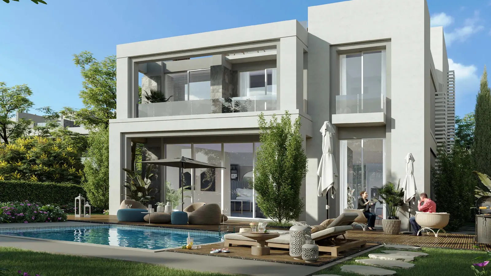Standalone villa and private pool at El Patio Town